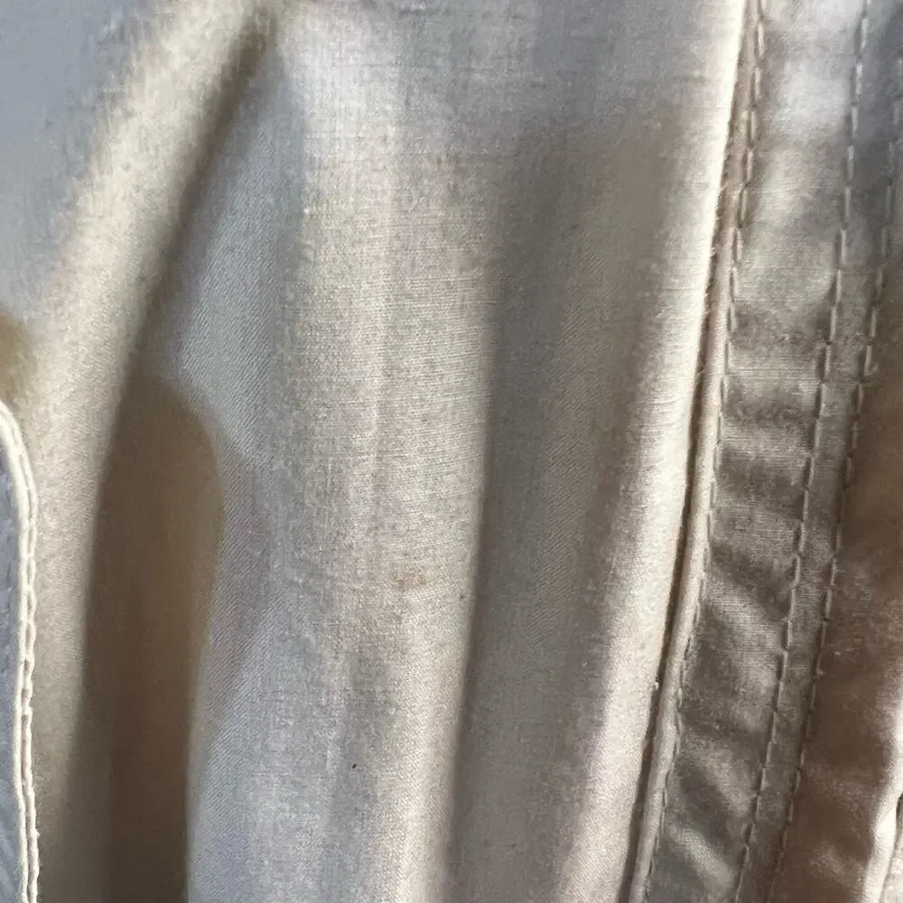 Vintage 90's London Fog Beige Women's M Parka Coat Jacket with hood - Picture 4 of 8